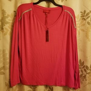 JLO Top w Silver Bling Detail